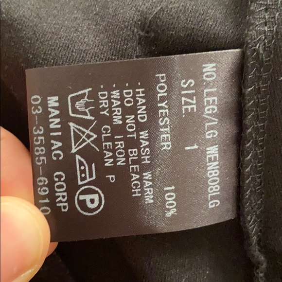 L.G.B Faux Leather Leggings Sz 0/1 - Picture 4 of 8